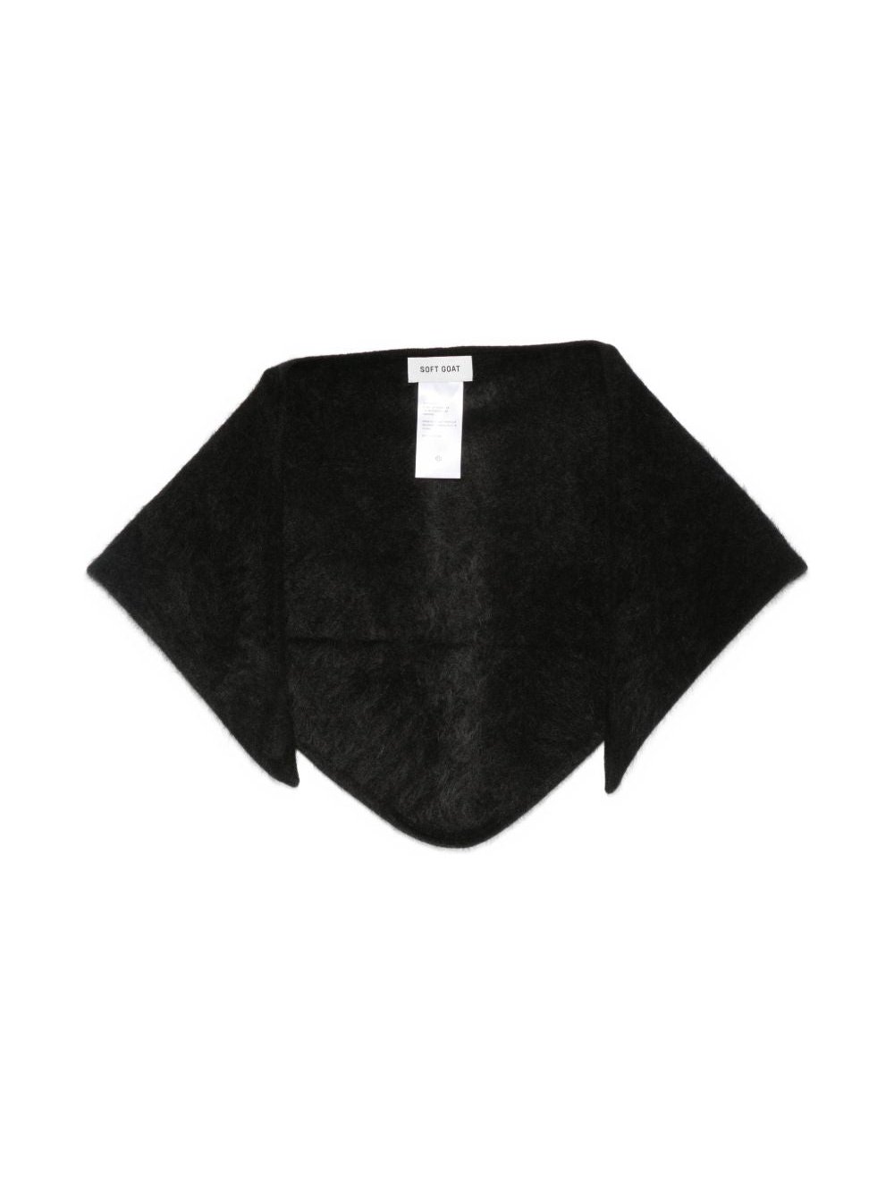 Soft Goat Brushed Knit Scarf — Black by Soft Goat