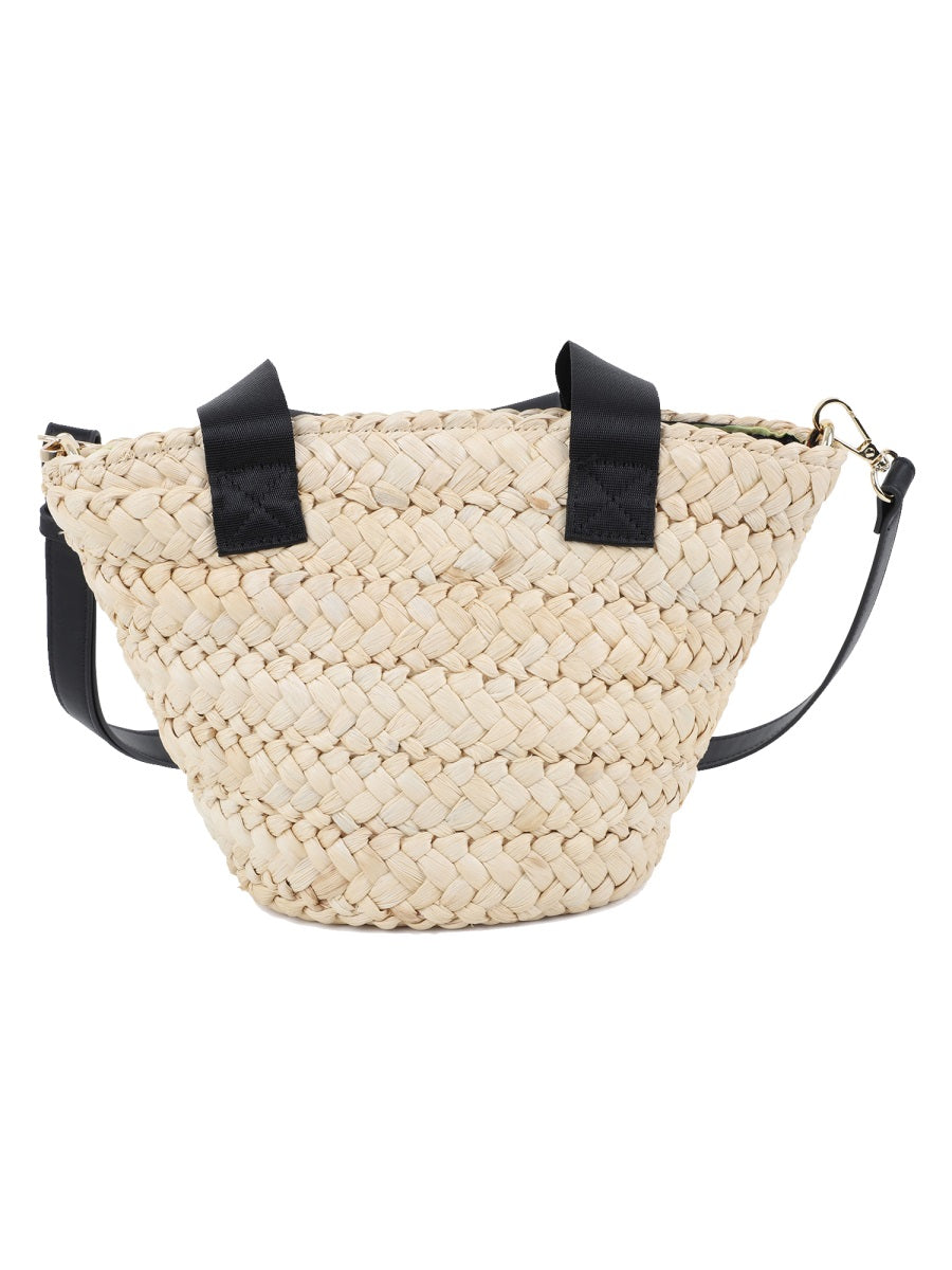 Sonia Rykiel Woven Straw Top Handle Bag — Multicolor, view 6