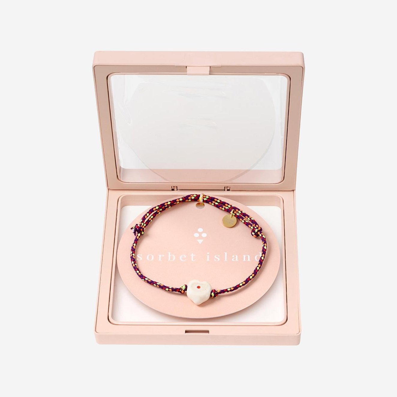 Sorbet Island Glass Bead Bracelet — Multicolor, view 2
