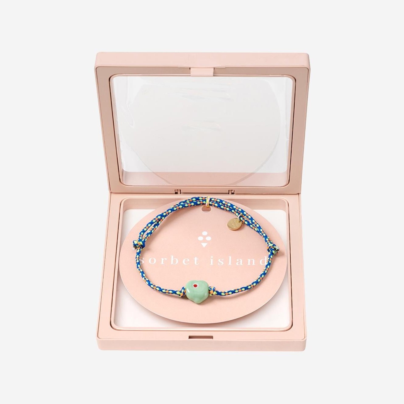Sorbet Island Glass Bead Fabric Bracelet — Multicolor by Sorbet Island