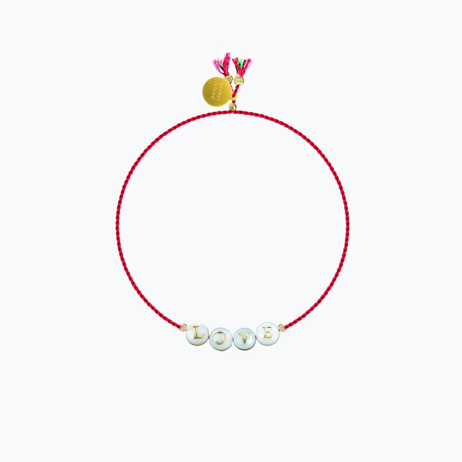 Sorbet Island Glass Pearl Shell Bracelet — Multicolor by Sorbet Island