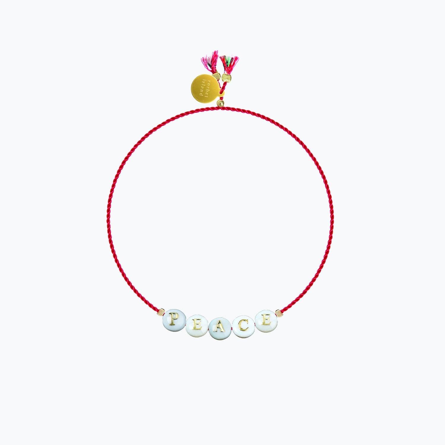 Sorbet Island Shell and Glass Pearl Bracelet — Multicolor by Sorbet Island