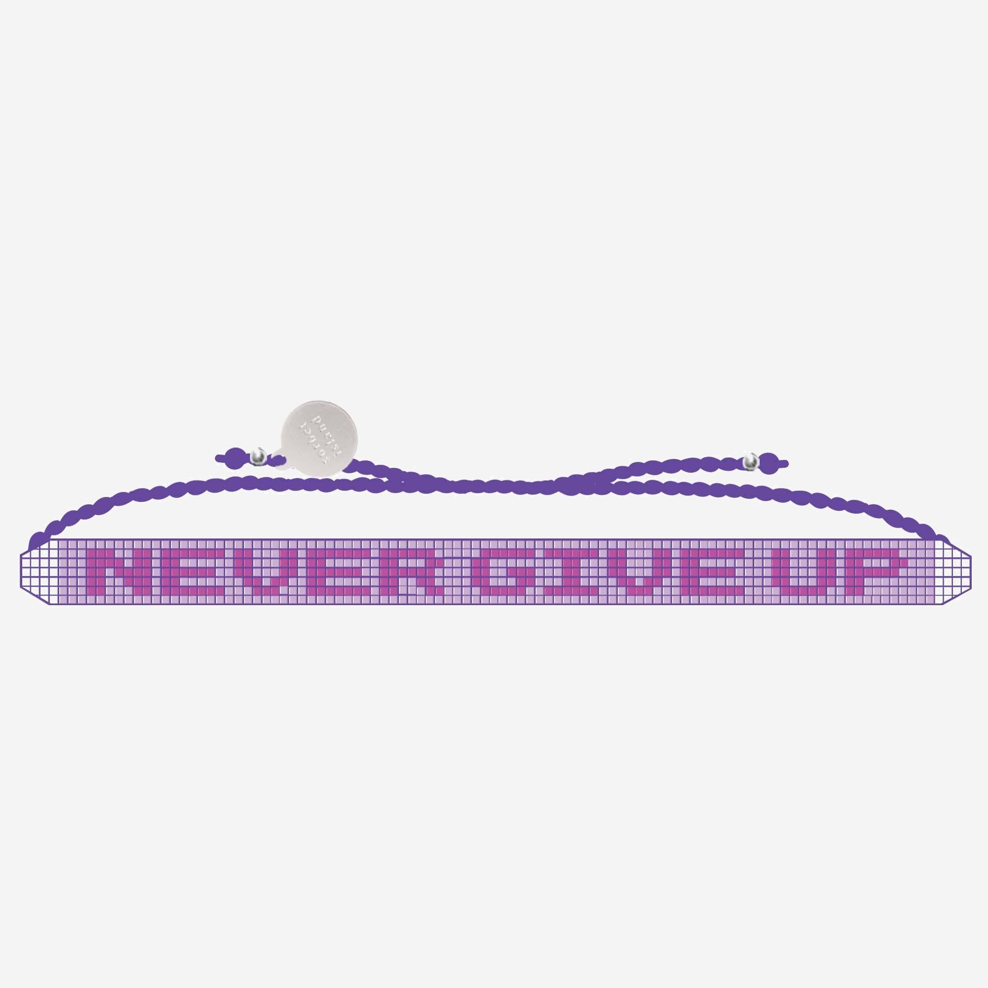 Sorbet Island Glass Pearl Bead Bracelet — Purple by Sorbet Island