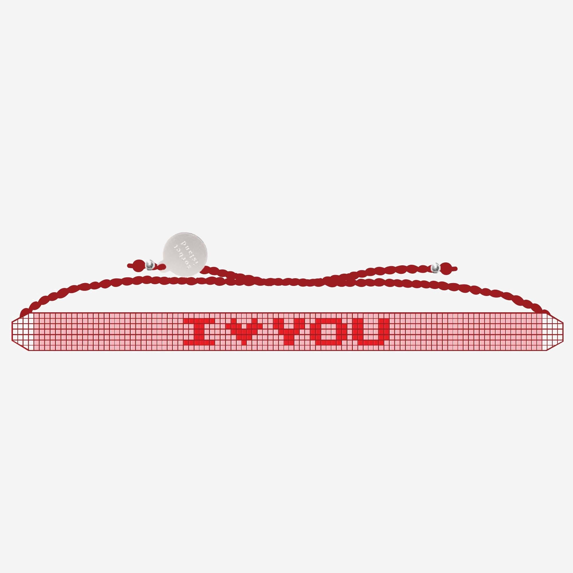 Sorbet Island Iloveyou Bracelet — Red by Sorbet Island