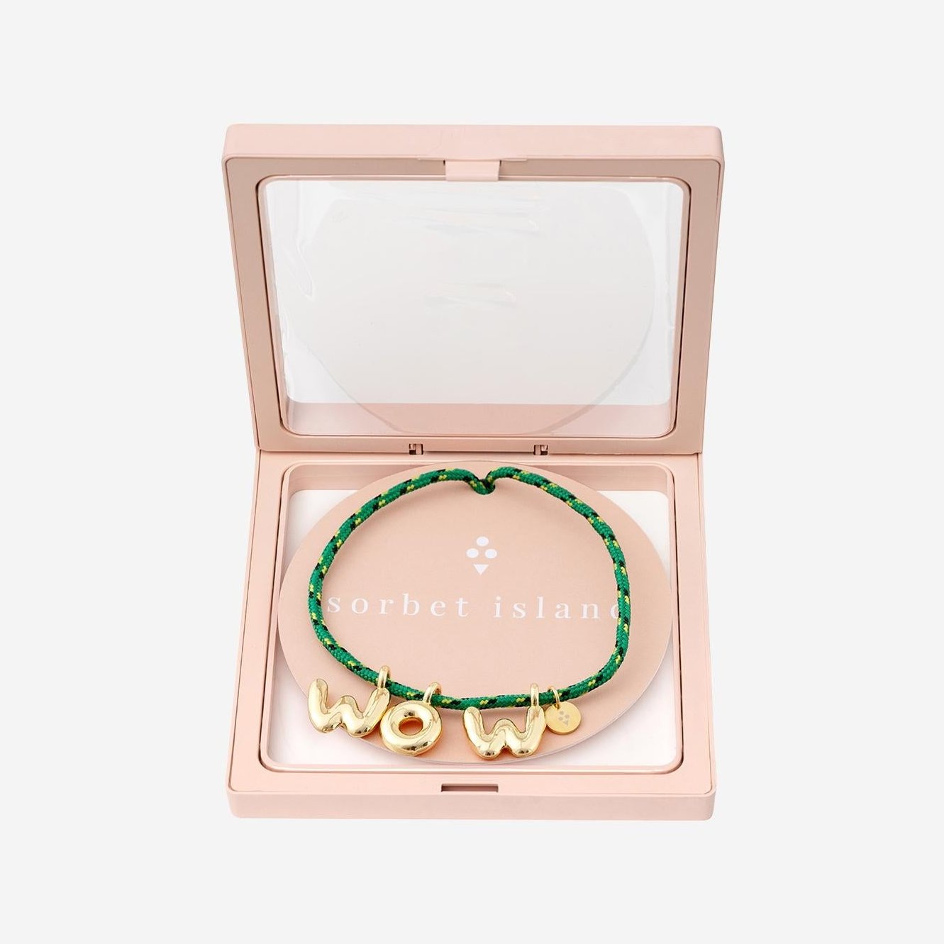 Sorbet Island Bubble Letter Necklace — Gold by Sorbet Island