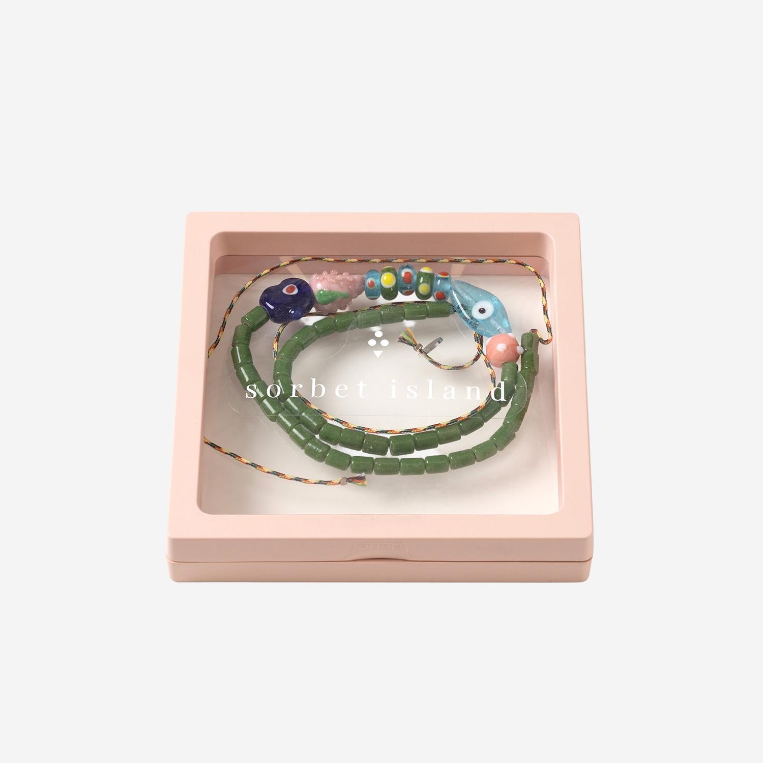 Sorbet Island Mixed Glass Beads Necklace — Multicolor by Sorbet Island