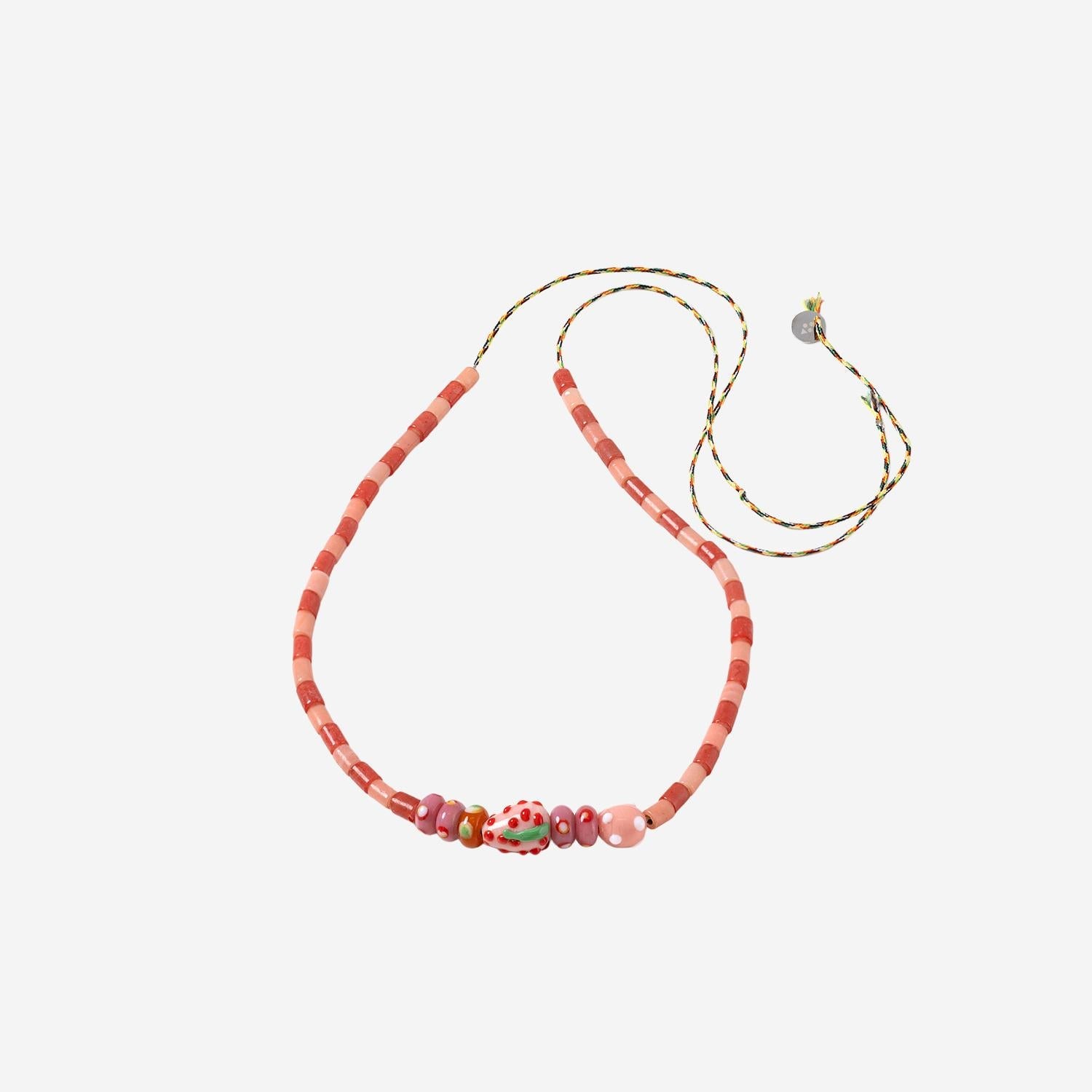 Sorbet Island Multicolour Glass Beads Necklace — Multicolor by Sorbet Island
