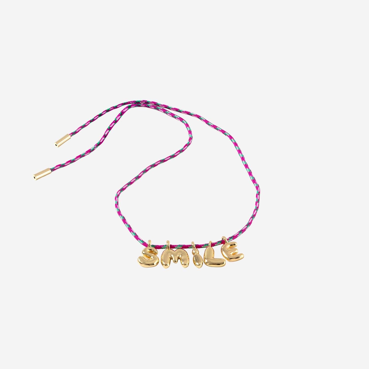 Sorbet Island Bubble Letter Necklace — Multicolor by Sorbet Island