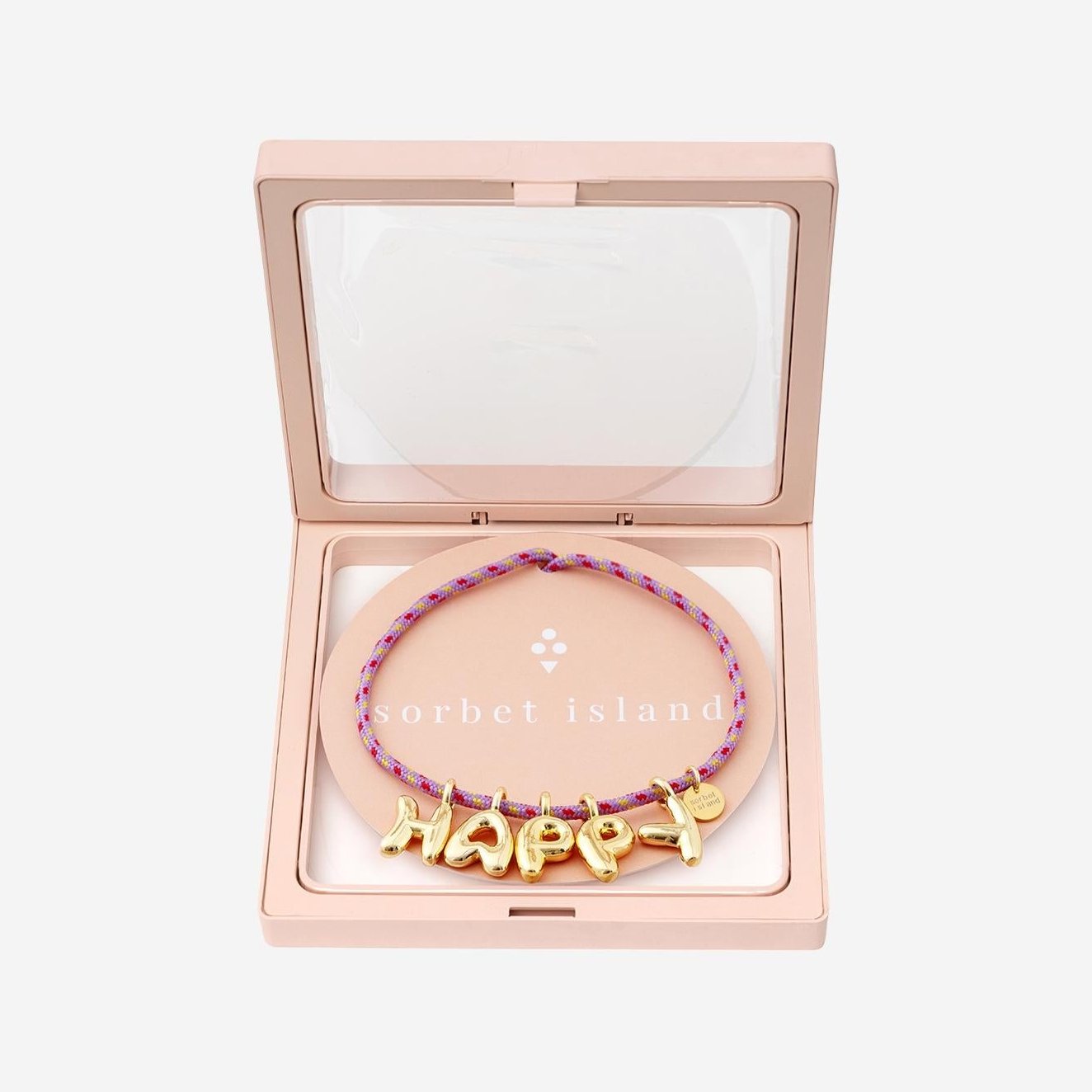 Sorbet Island Bubble Letter Necklace — Multicolor by Sorbet Island