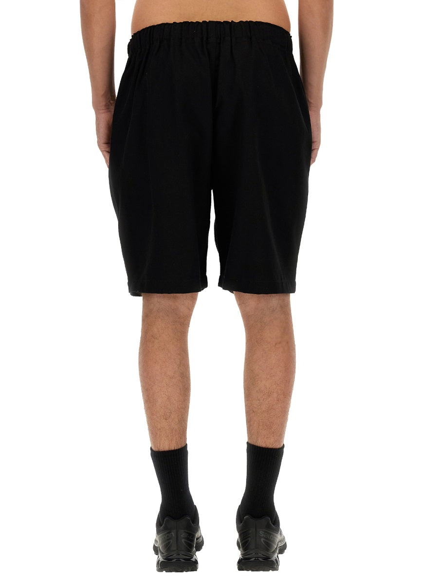 South2 West8 Twill Cotton Bermuda Shorts — Black by South2 West8