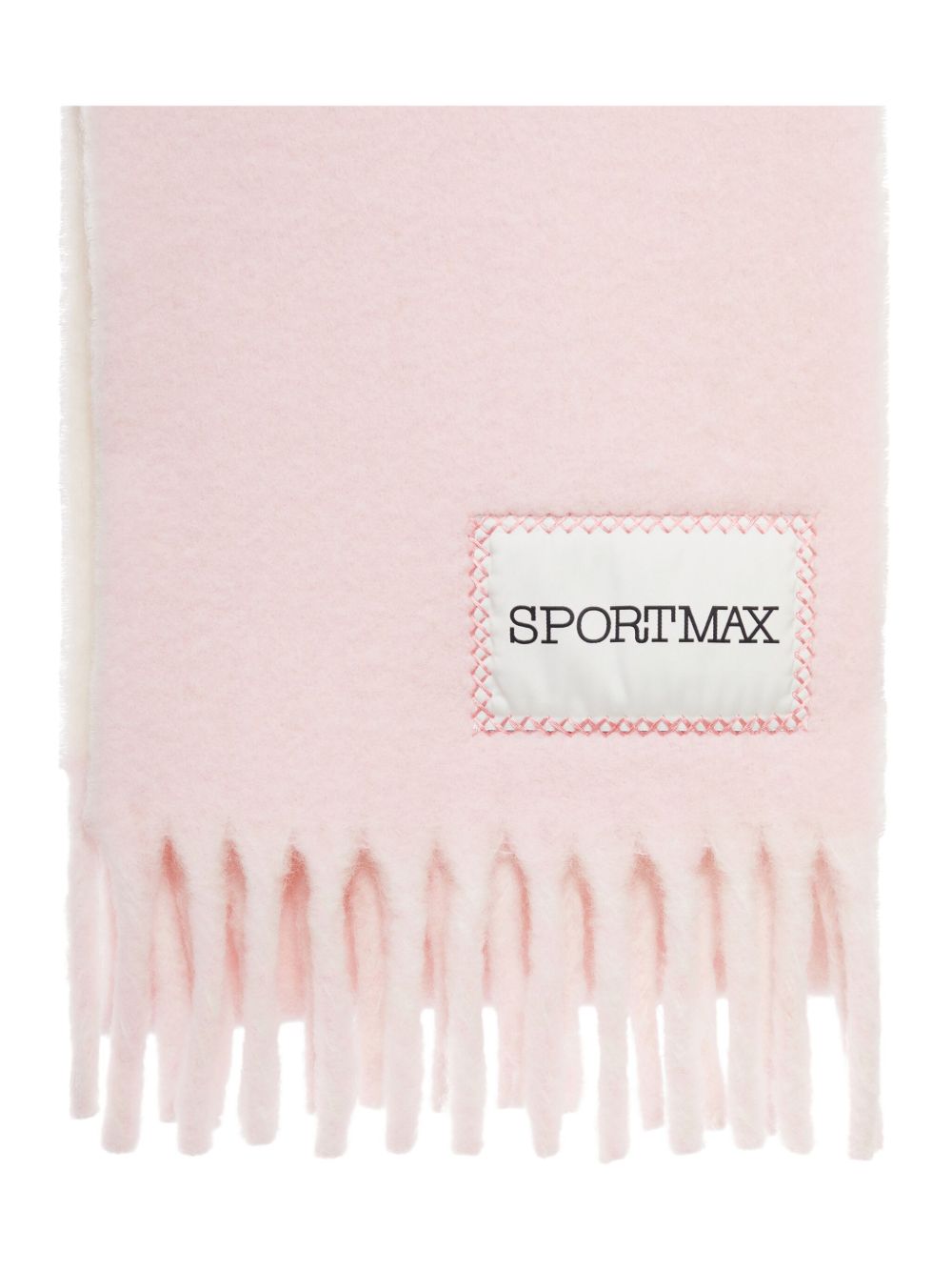 Sportmax Alpaca Blend Scarf — Pink, view 2