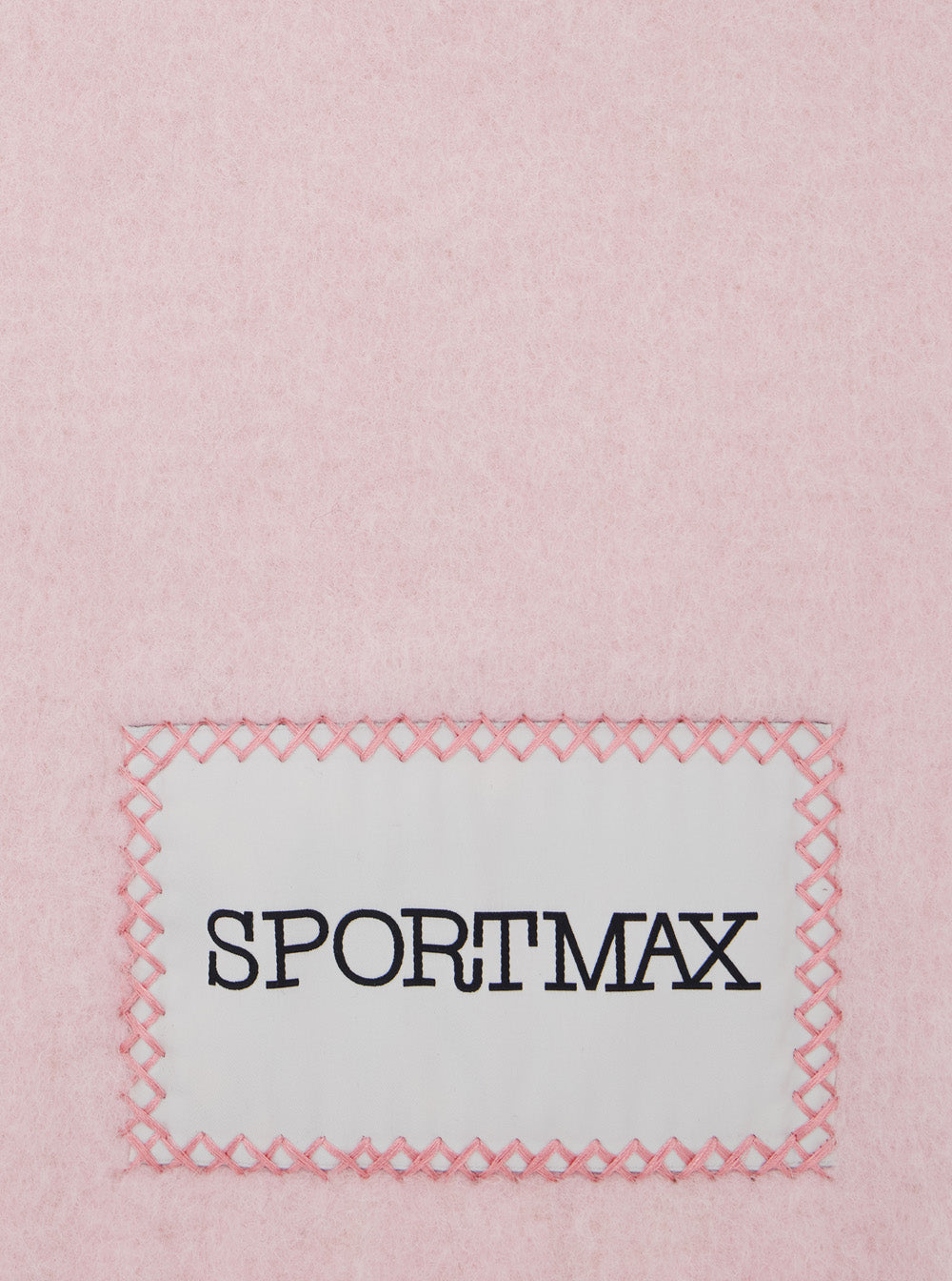 Sportmax Alpaca Wool Blend Scarf — Pink, view 3