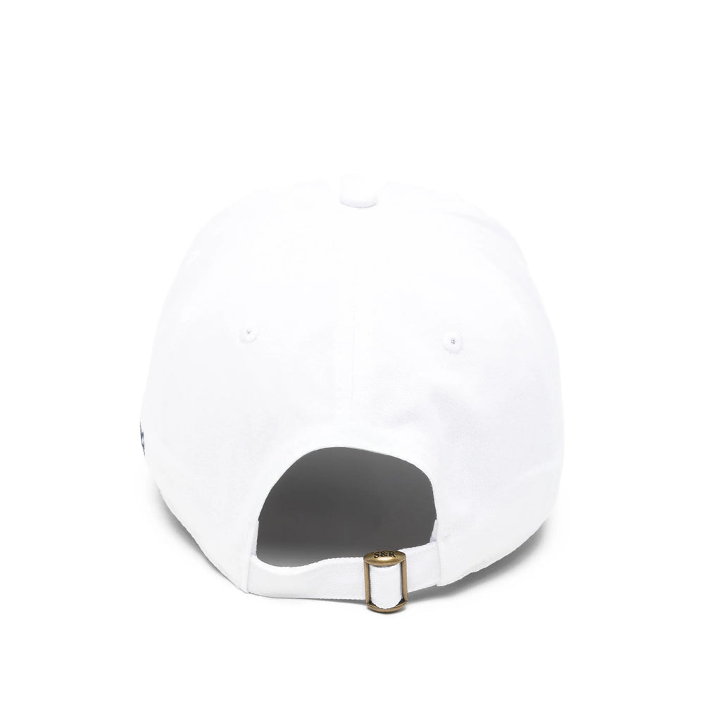 Sporty & Rich AC040710083WH Embroidered Logo Baseball Cap — White, view 3