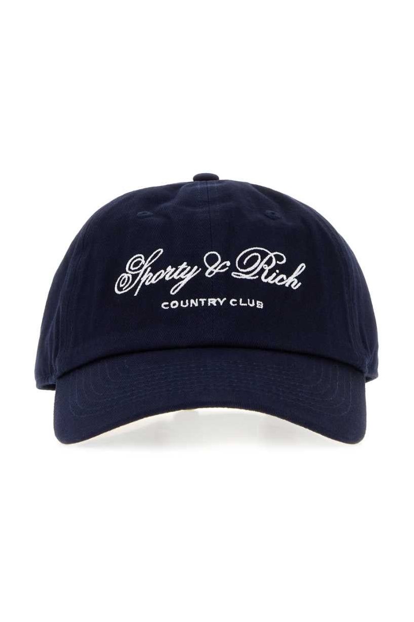 Sporty & Rich CLUB Baseball Cap — Navy by Sporty & Rich