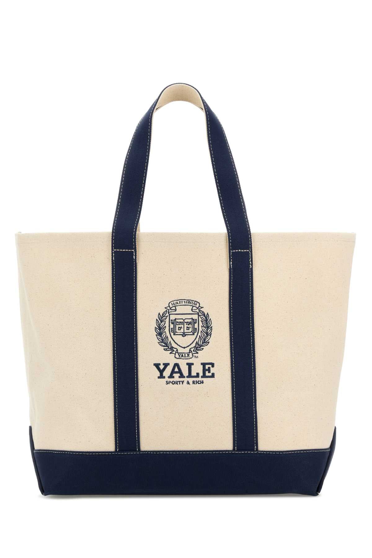 Sporty & Rich Crest Tote Bag — Beige by Sporty & Rich