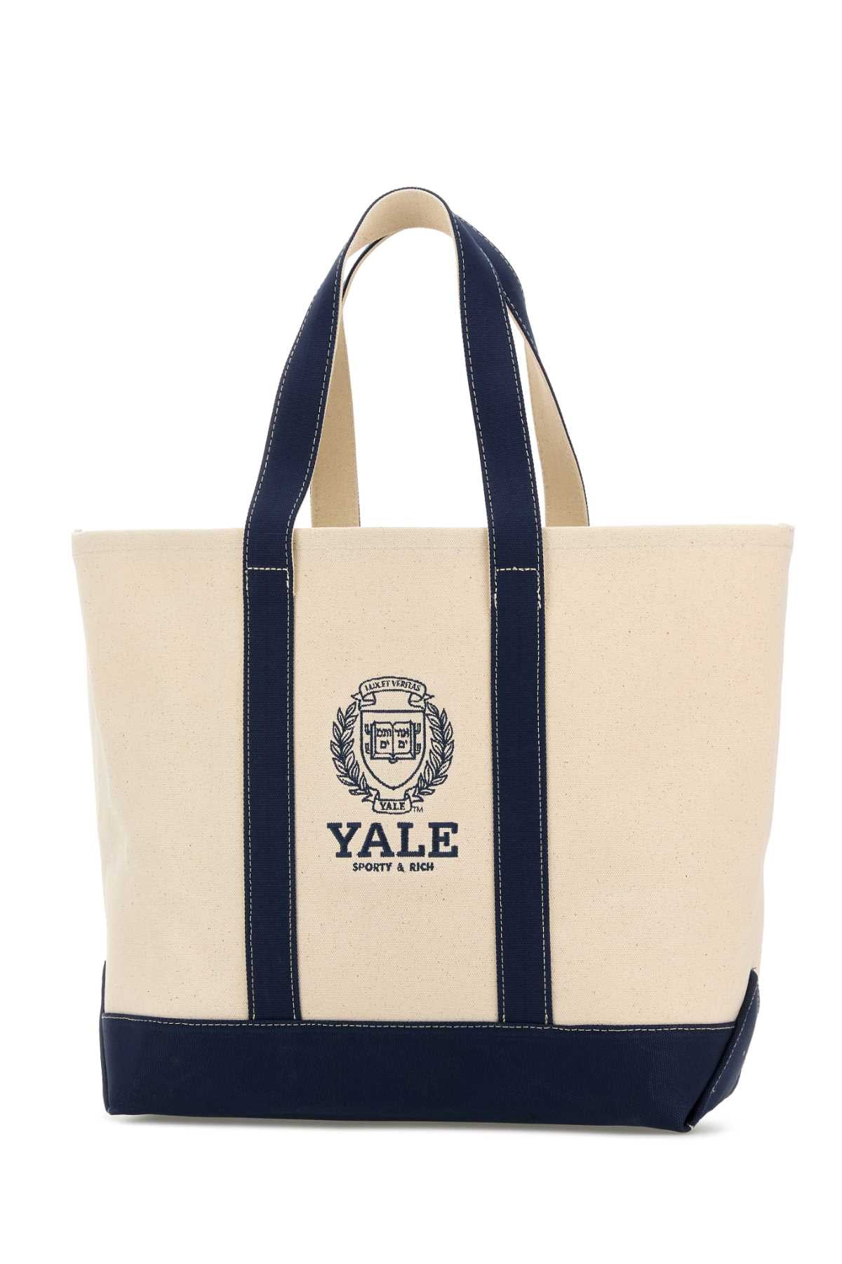 Sporty & Rich Crest Tote Bag — Beige, view 2