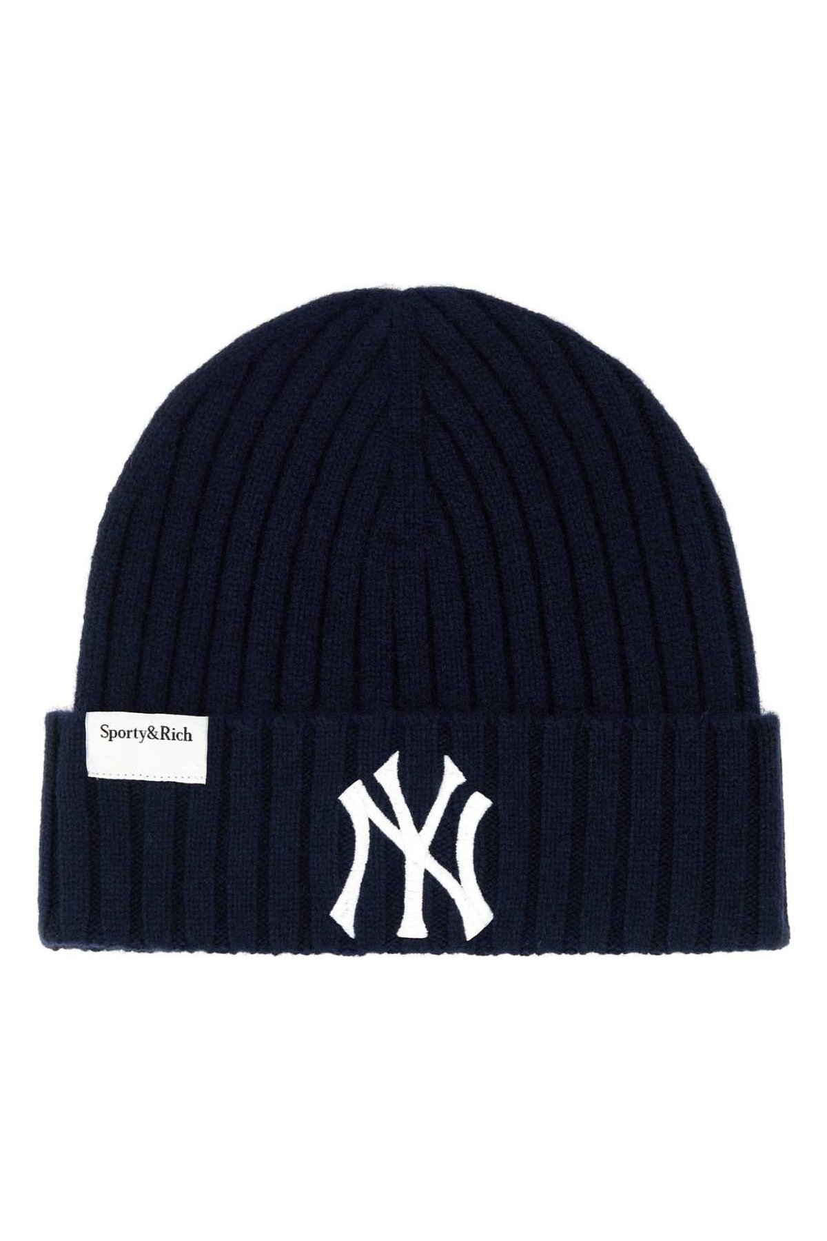 Sporty & Rich HERITAGE Beanie — Navy by Sporty & Rich