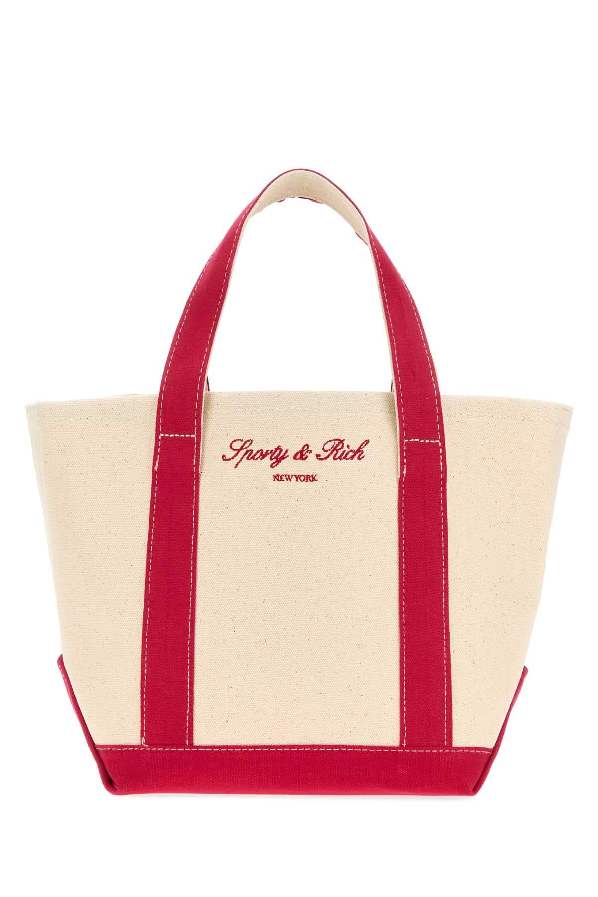 Sporty & Rich Logo Tote Bag — Beige by Sporty & Rich