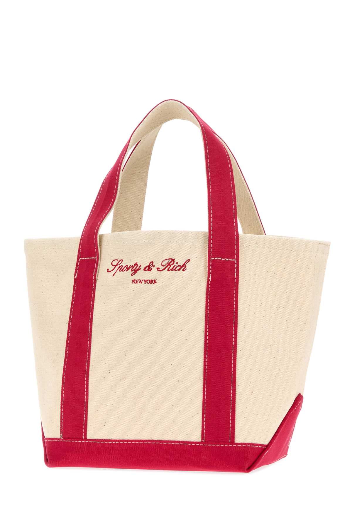 Sporty & Rich Logo Tote Bag — Beige, view 2