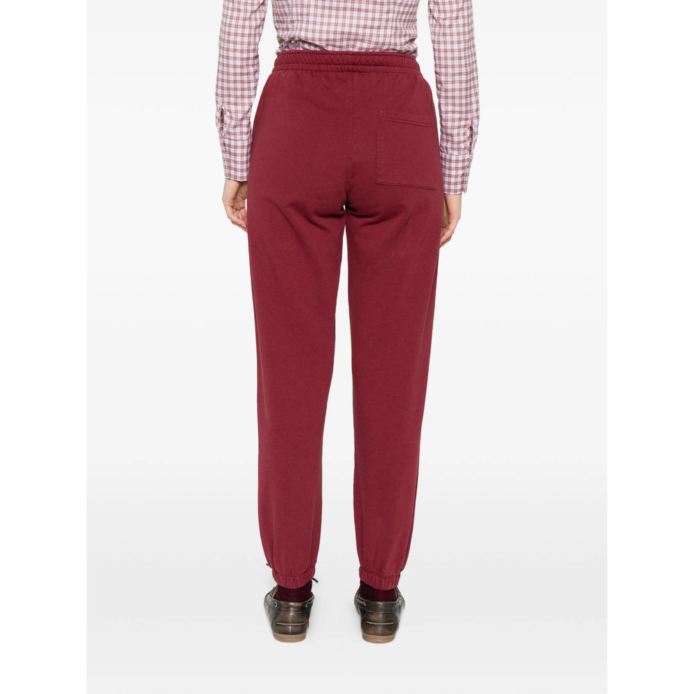 Sporty & Rich Merlo Track Pants — Red, view 5