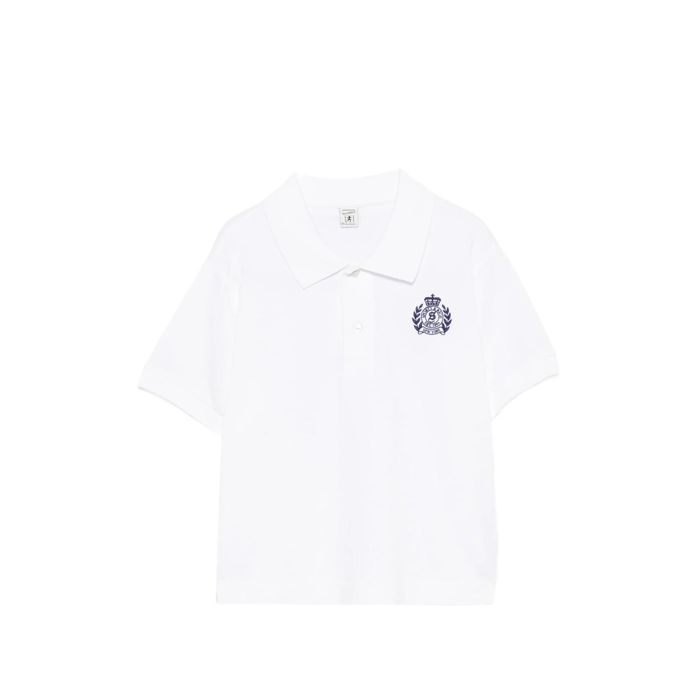 Sporty & Rich Cotton Polo — White by Sporty & Rich