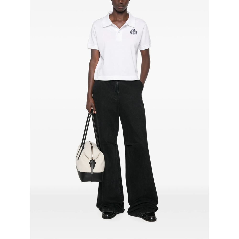 Sporty & Rich Cotton Polo — White, view 4