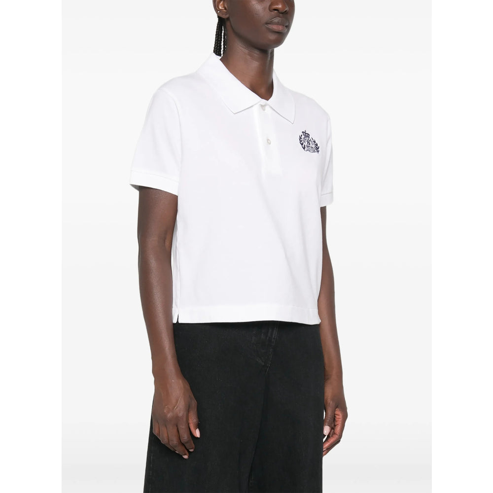 Sporty & Rich Cotton Polo — White, view 5