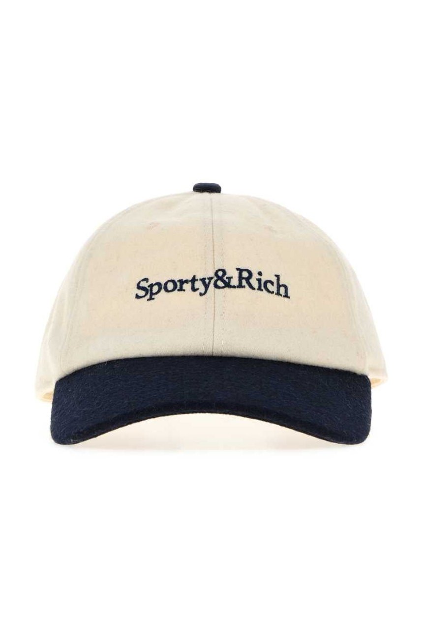 Sporty & Rich SERIF Baseball Cap — Beige by Sporty & Rich