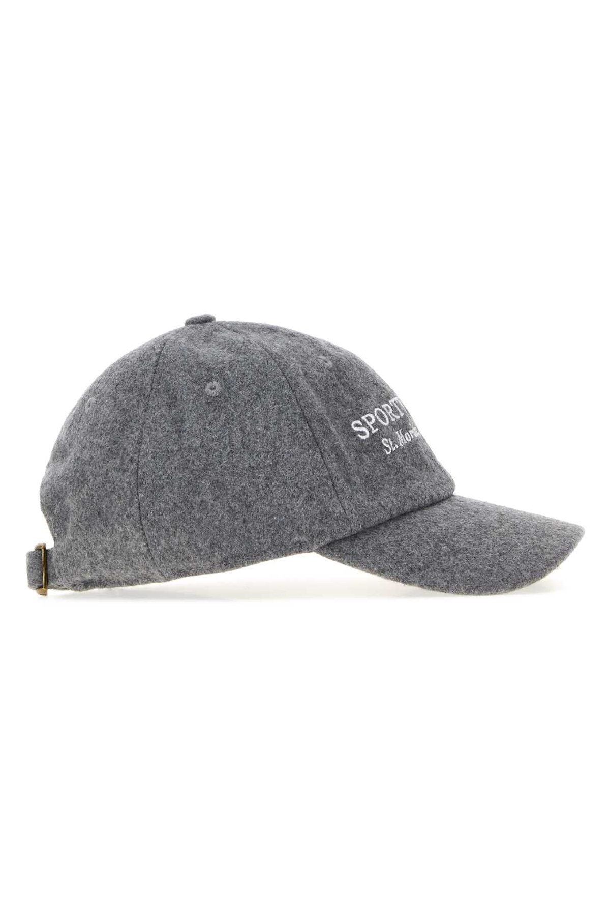 Sporty & Rich SIGNATURE Baseball Cap — Gray, view 2