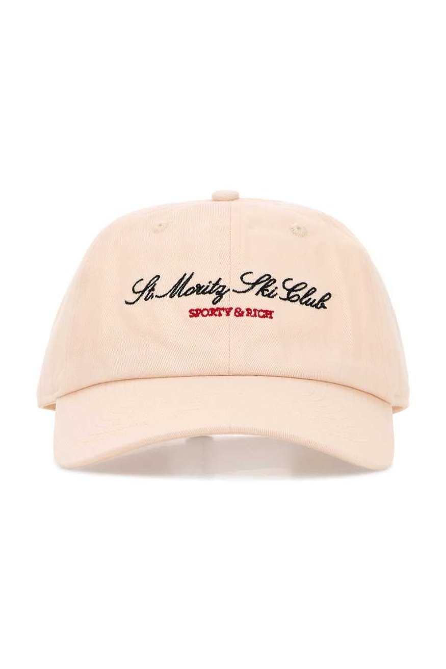 Sporty & Rich SKI Baseball Cap — Beige by Sporty & Rich