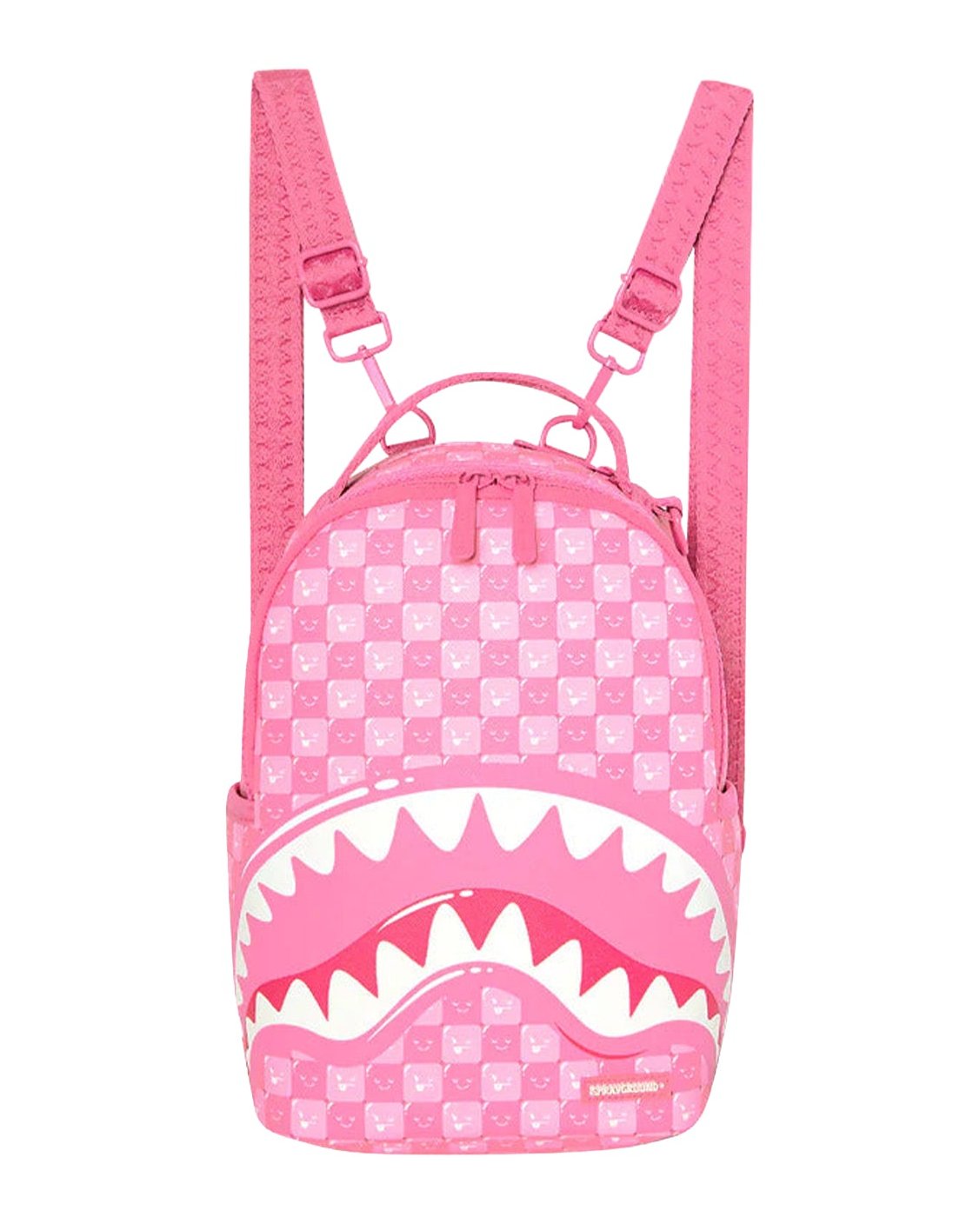 Sprayground New Check Faces Print Backpack — Pink by Sprayground