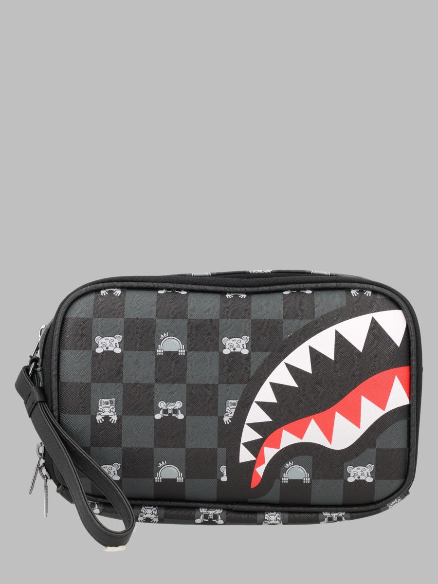 Sprayground Peeking Character Polyvinyl Chloride Clutch — Multicolor by Sprayground