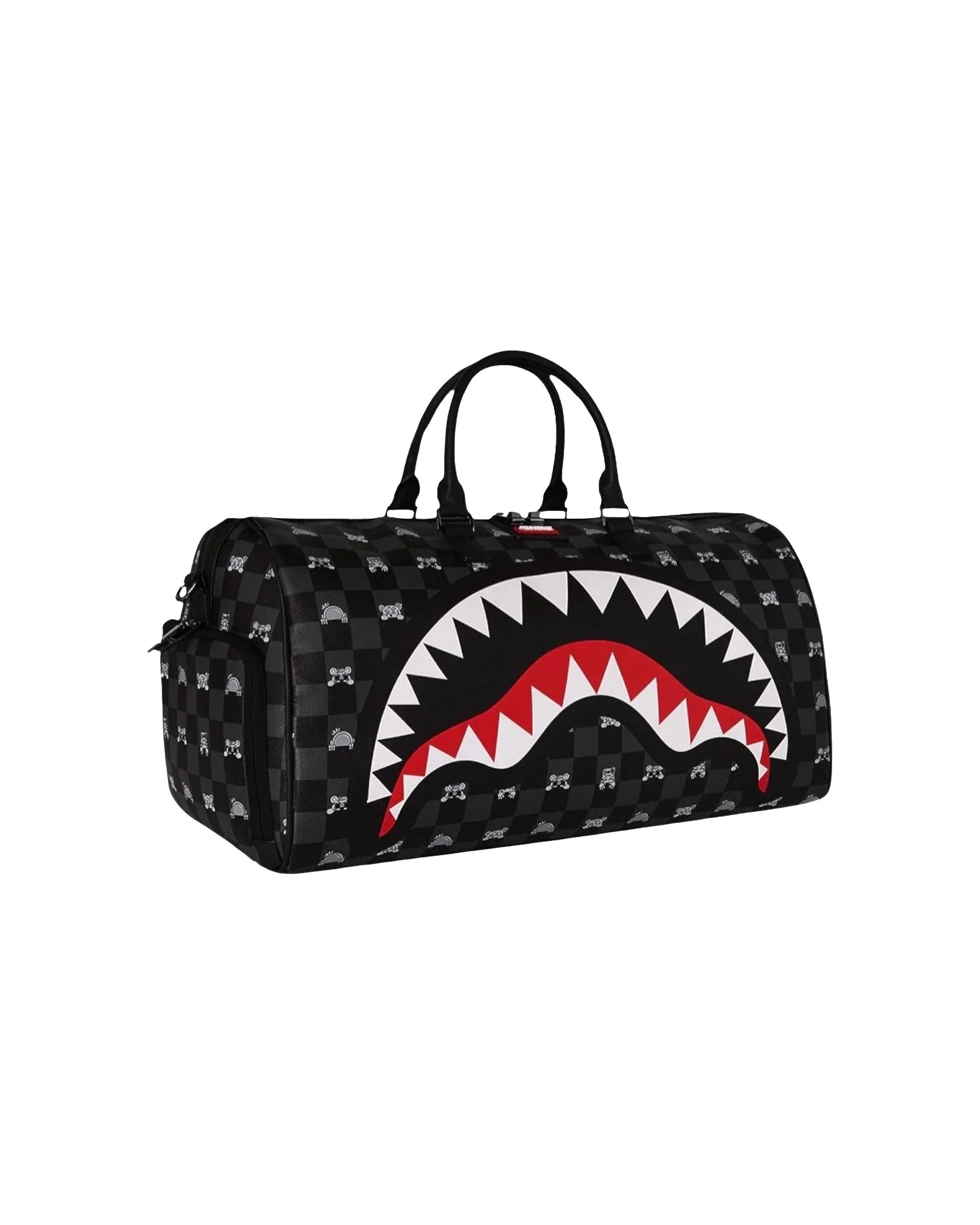 Sprayground Peeking Character Print Duffle Bag — Black, view 3