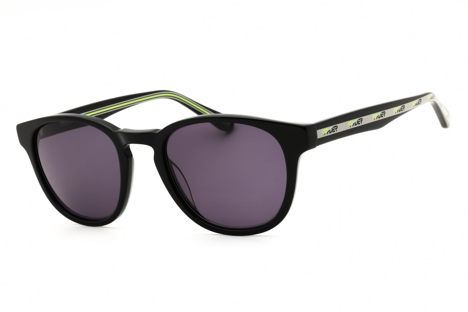 Spyder SP6045 Round Acetate Sunglasses — Black by Spyder