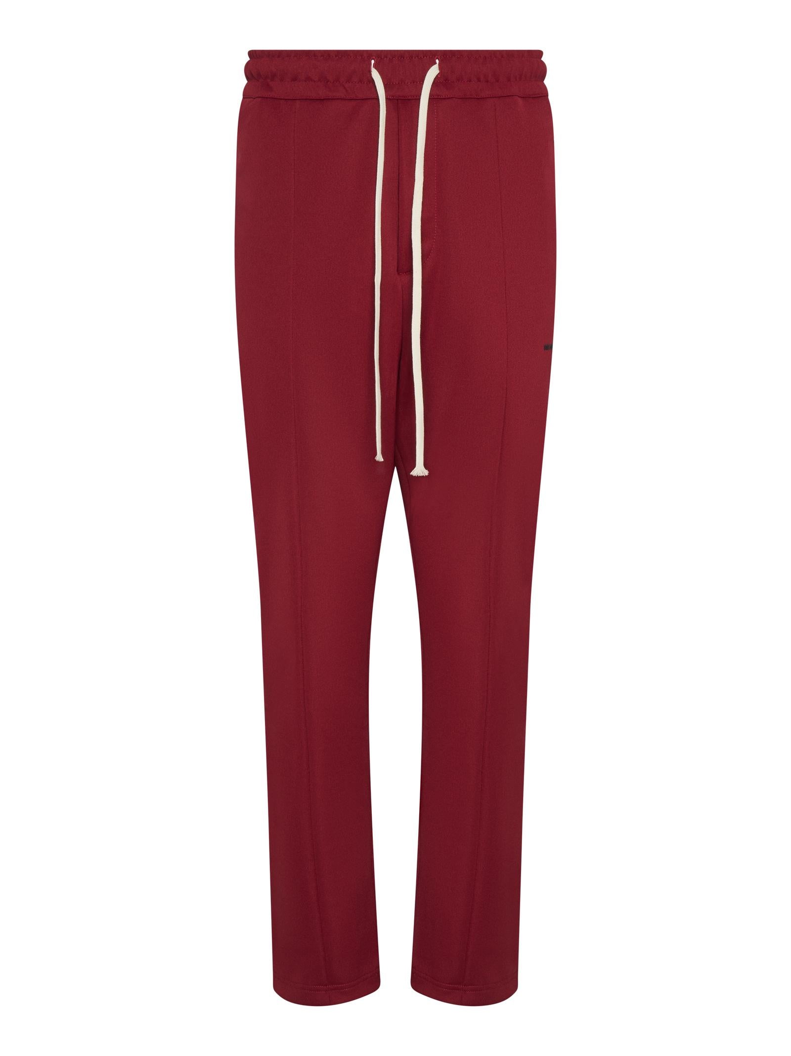 State Of Order Tapered Polyester-Viscose Trousers — Red by State Of Order
