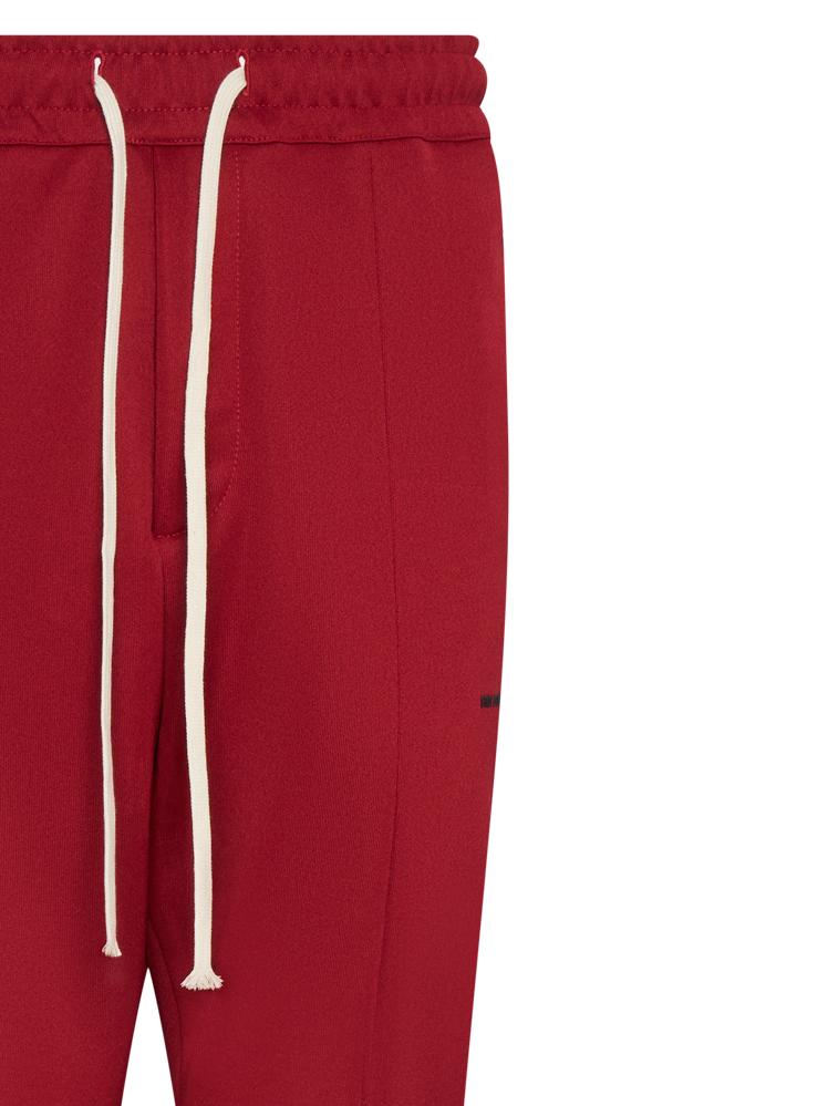 State Of Order Tapered Polyester-Viscose Trousers — Red, view 2