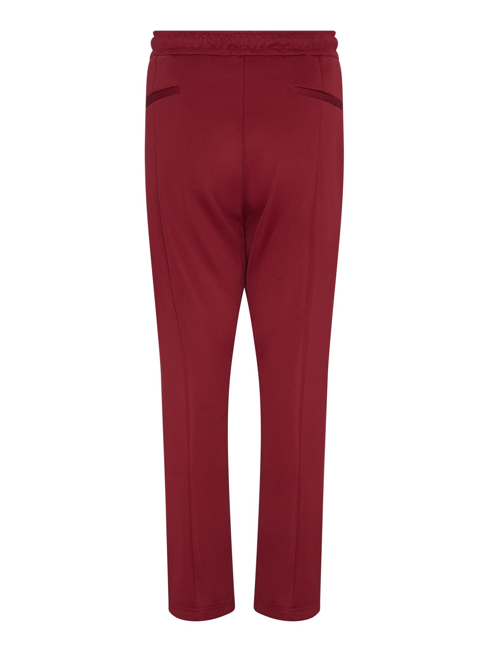 State Of Order Tapered Polyester-Viscose Trousers — Red, view 3