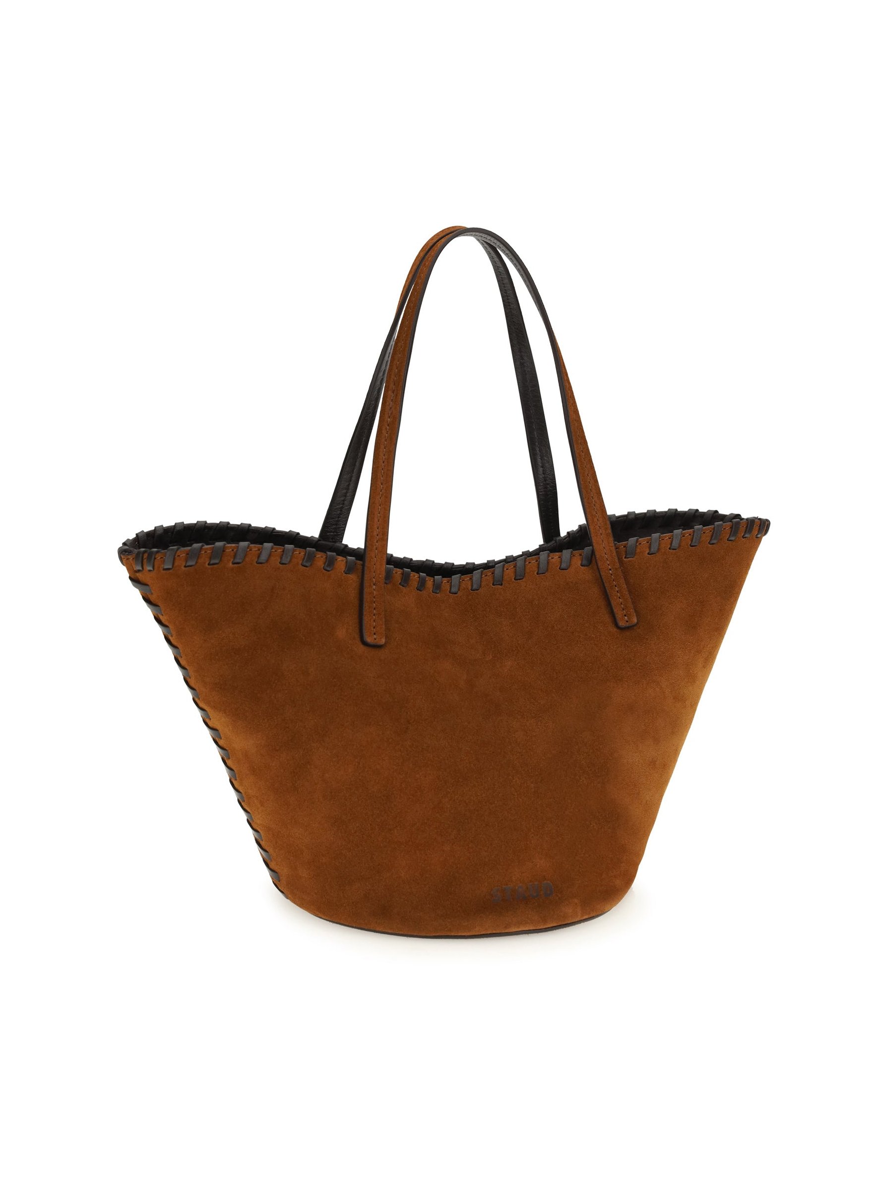 Staud Caro Bucket Bag — Brown, view 2