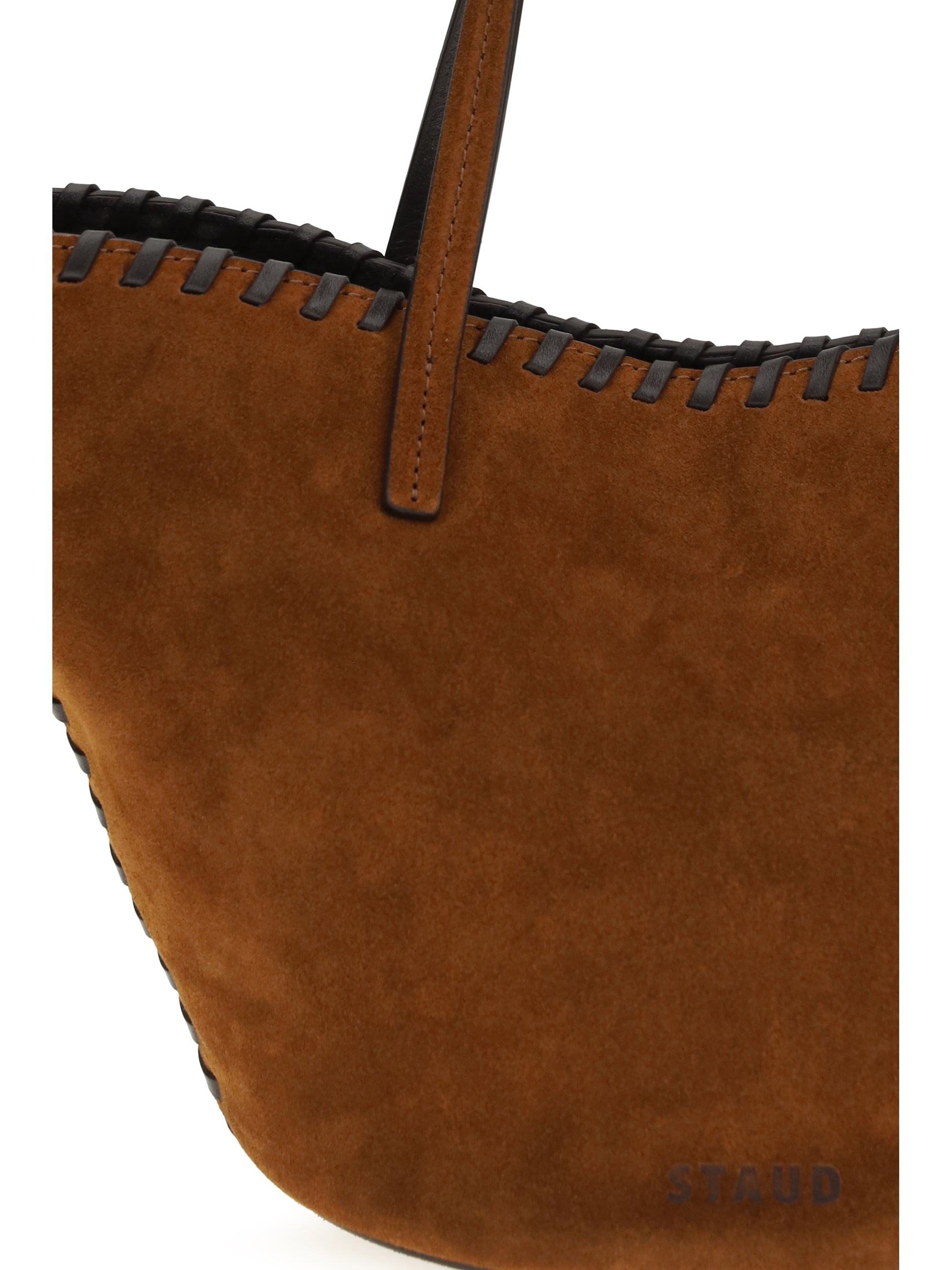 Staud Caro Bucket Bag — Brown, view 4