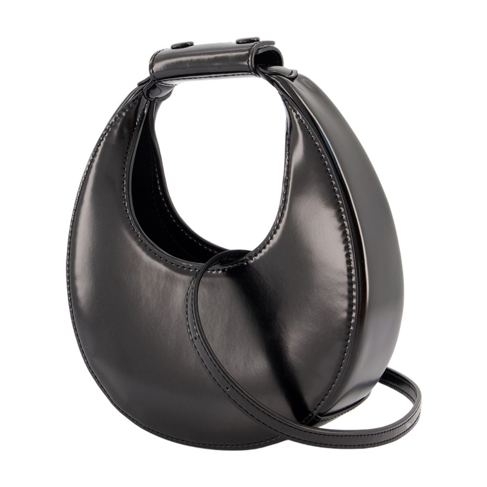 Staud Calfskin Hobo Bag — Black, view 3