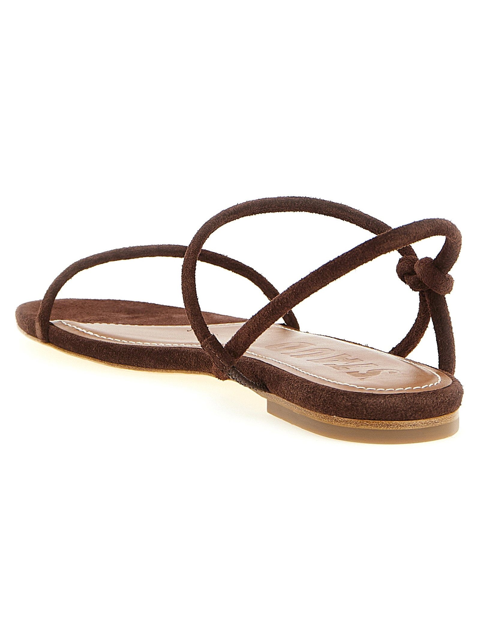 Staud Laurel Sandals — Brown, view 3