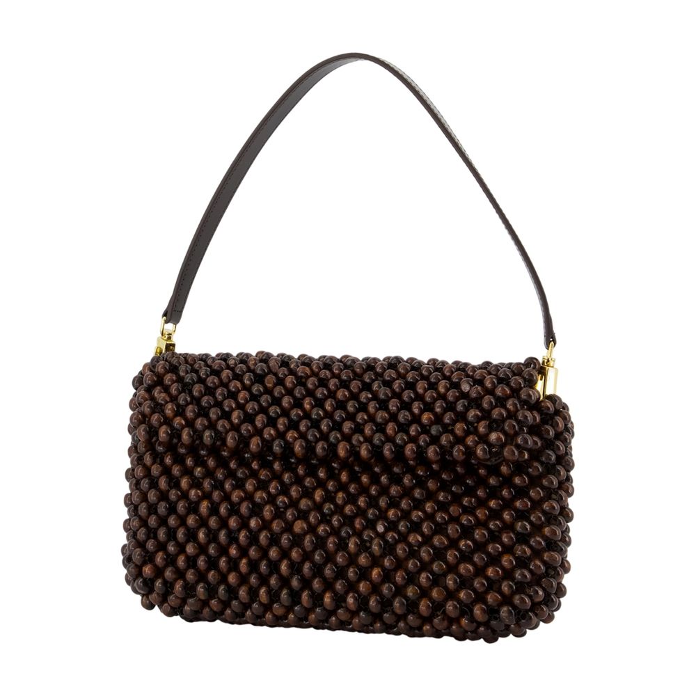 Staud Timmy Shoulder Bag — Brown, view 2