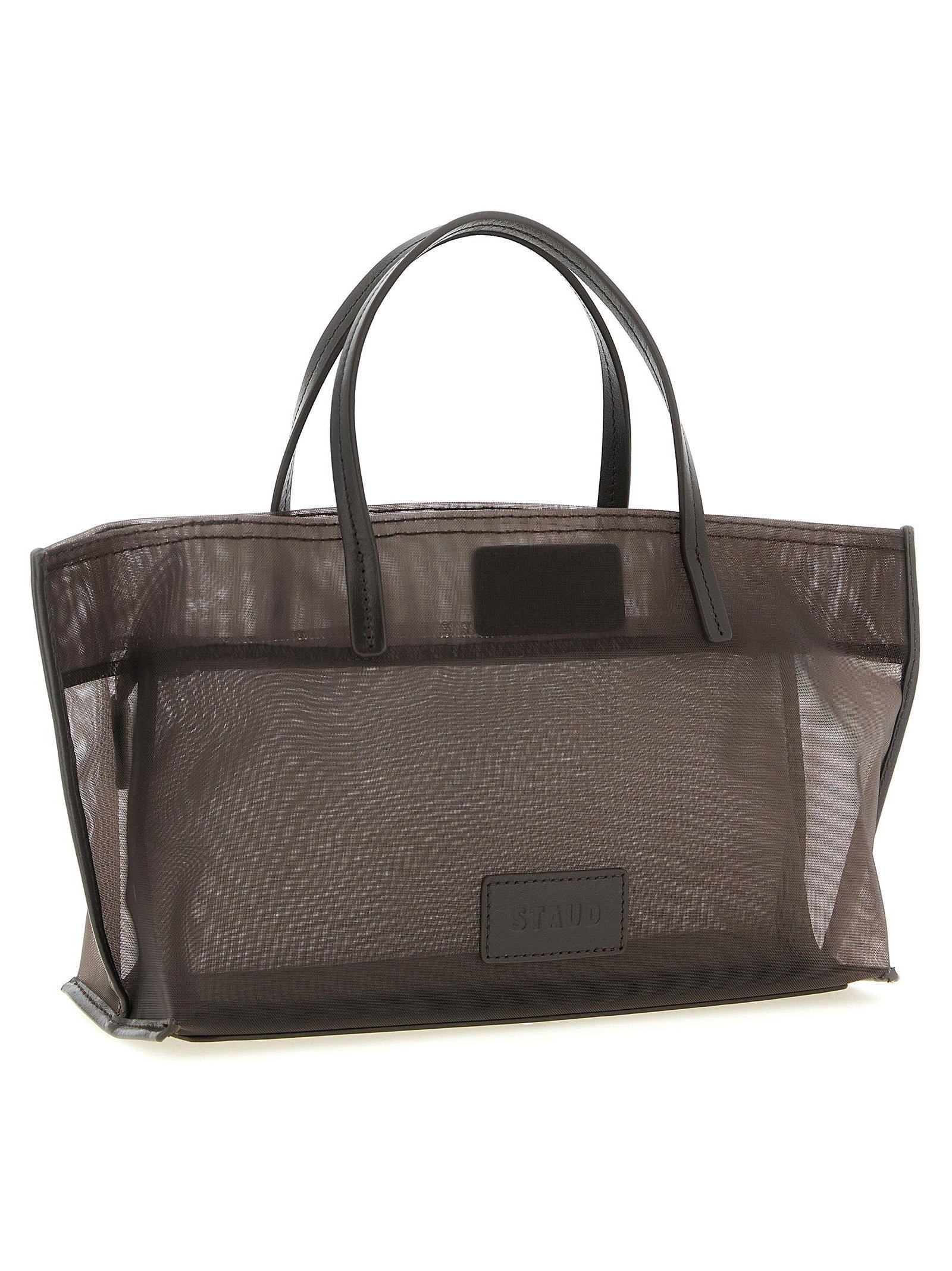 Staud Christos Mini Shoulder Bag — Brown, view 2