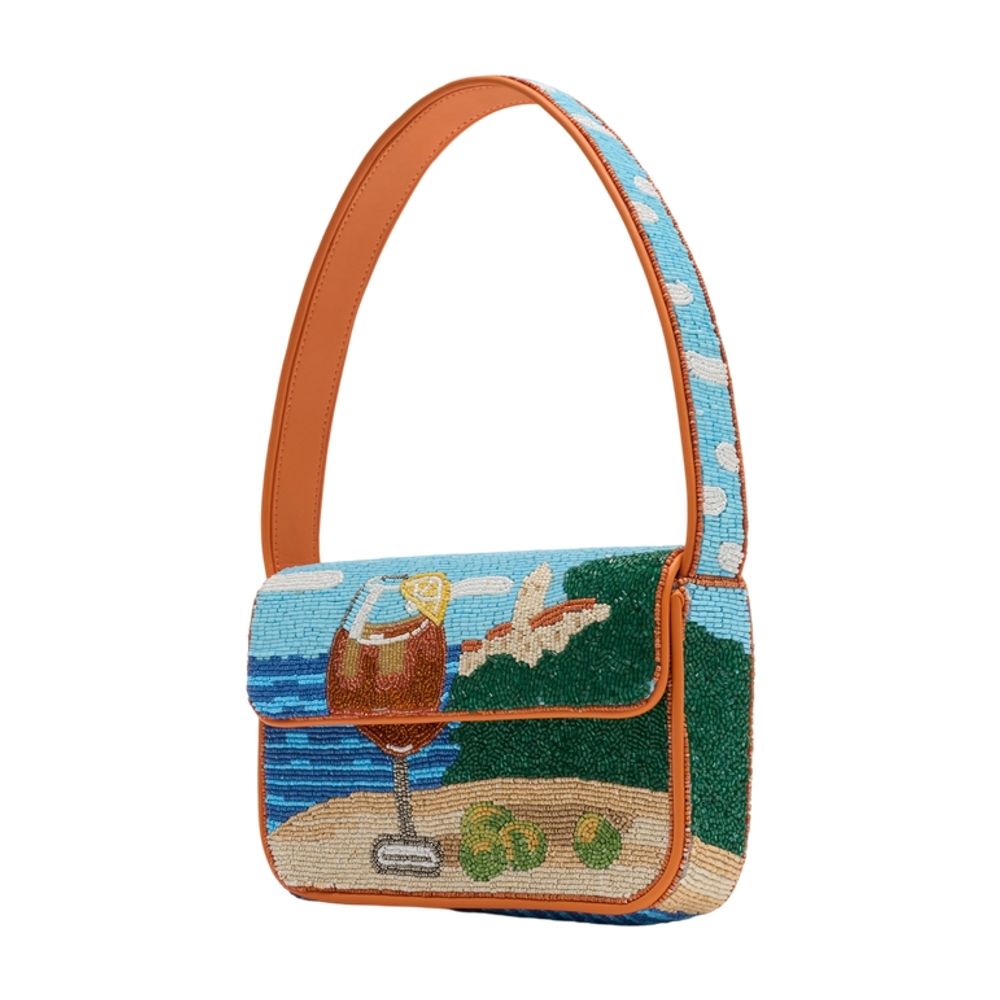 Staud Tommy Shoulder Bag — Multicolor, view 2