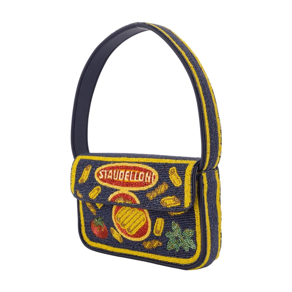Staud Staudelloni Shoulder Bag — Navy, view 2