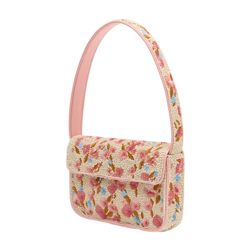 Staud Tommy Shoulder Bag — Pink, view 2