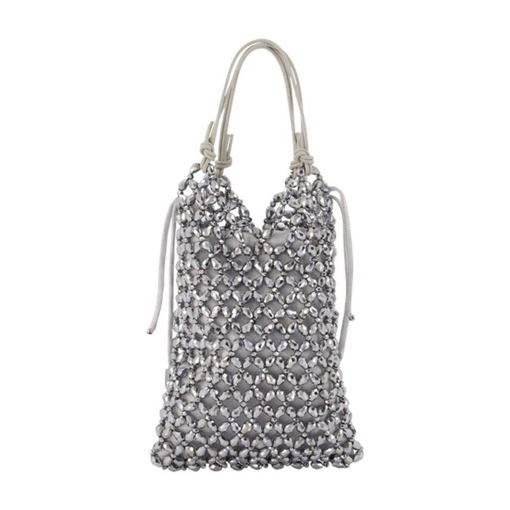 Staud Karla Shoulder Bag — Silver by Staud