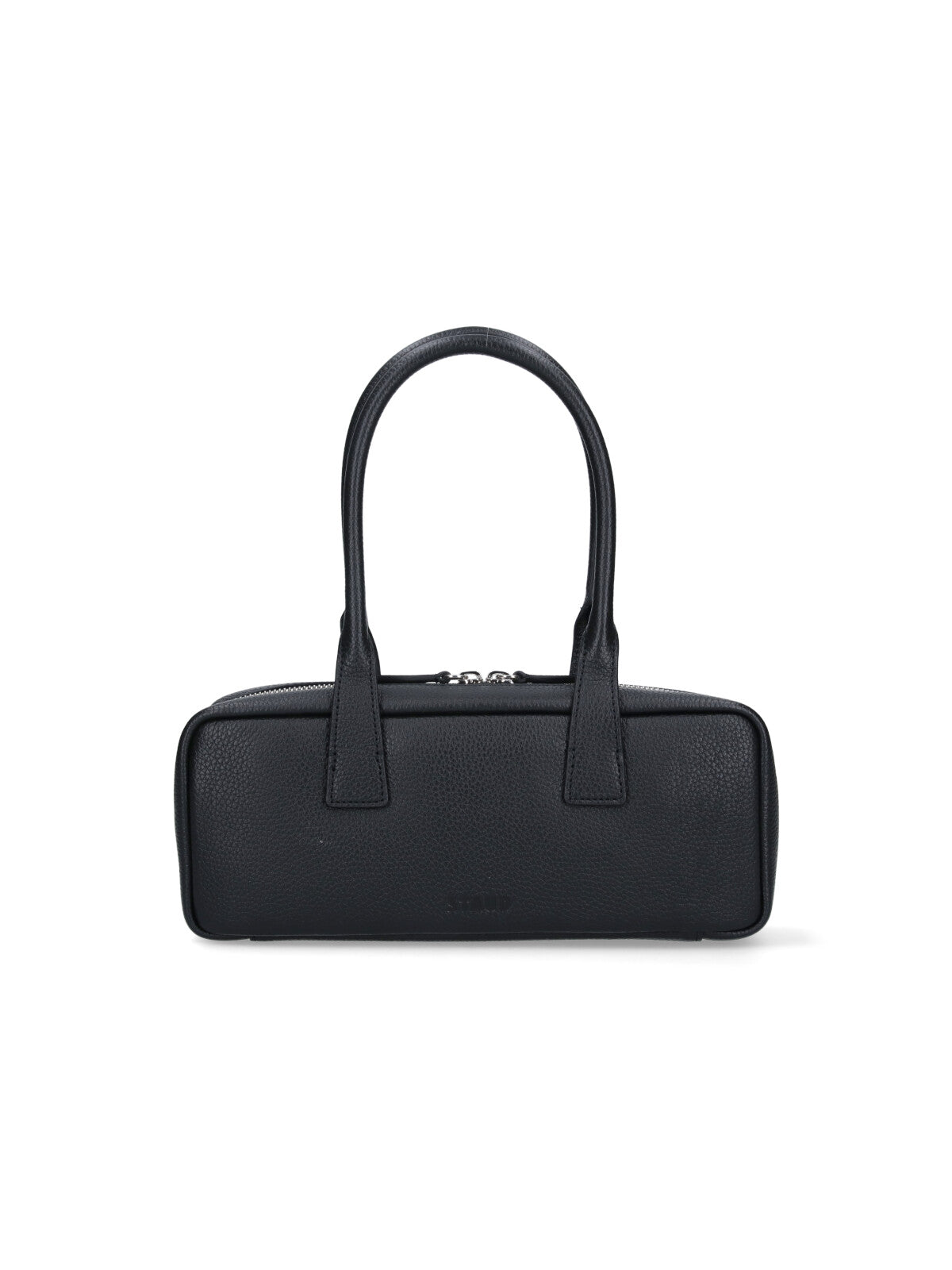 Staud Pebbled Leather Top Handle Bag — Black by Staud