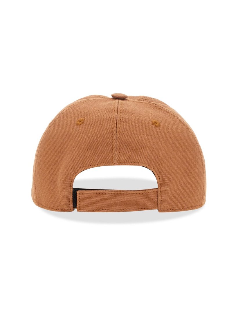 Stella McCartney 570194_WP01182310 Cotton Baseball Cap — Beige, view 3
