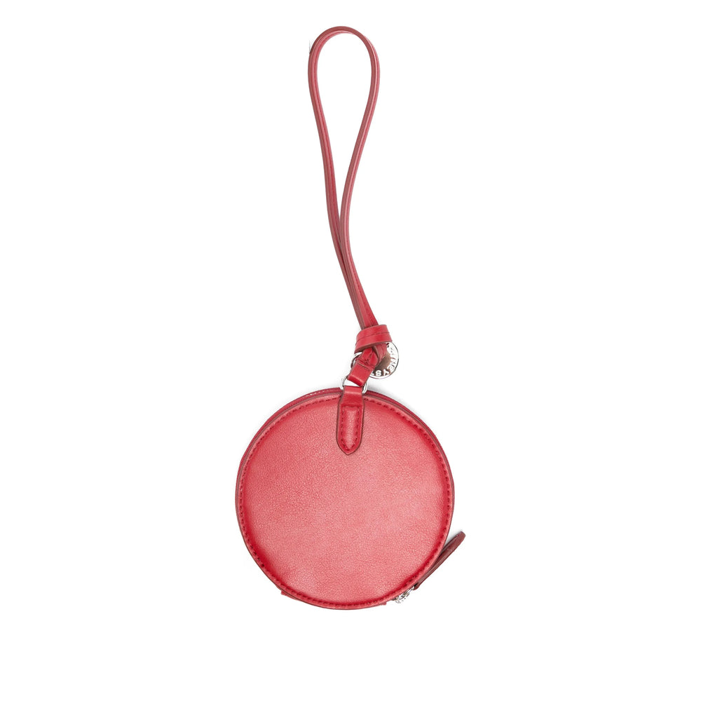 Stella McCartney Perforated Logo Coin Purse — Red, view 2